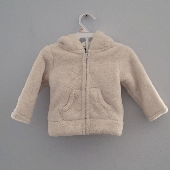 Sears 6month teddy bear hoodie with zipper - Picture 1 of 4